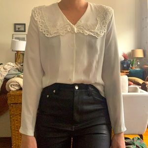 Vintage white blouse!